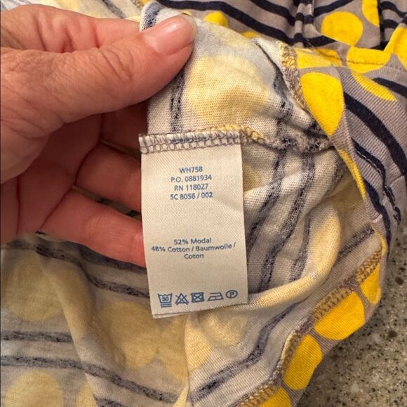 BODEN Polka Dot Striped Scoop Neck Short Sleeve Dress - Picture 3 of 10